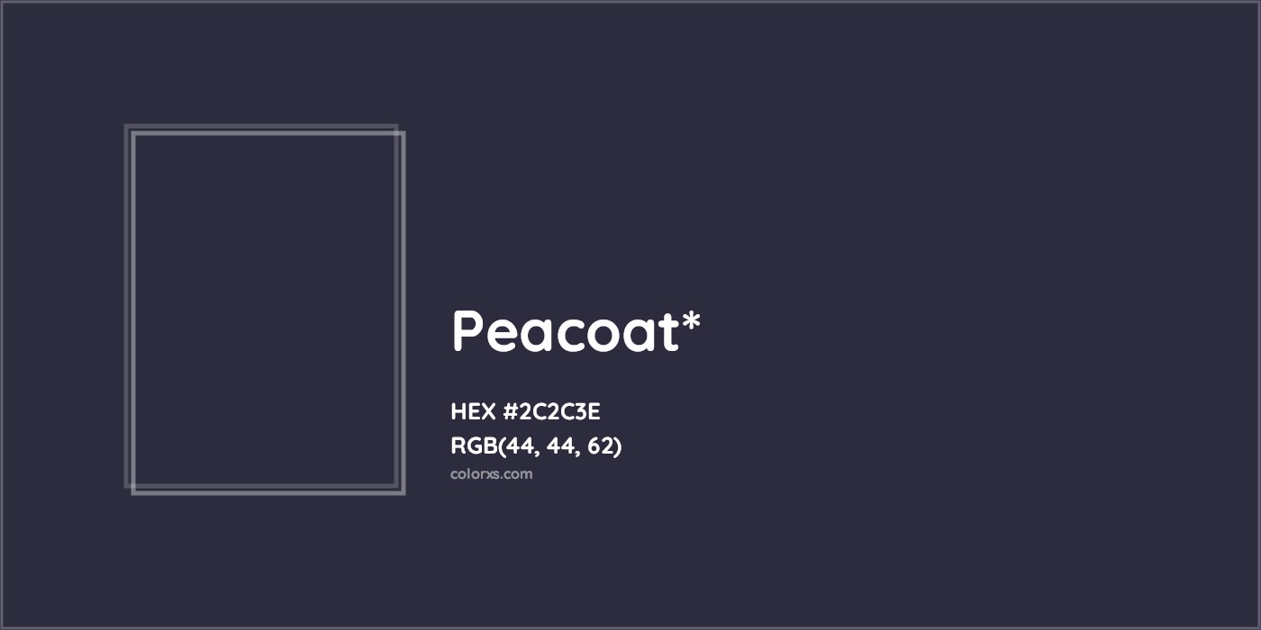 HEX #2C2C3E Color Name, Color Code, Palettes, Similar Paints, Images
