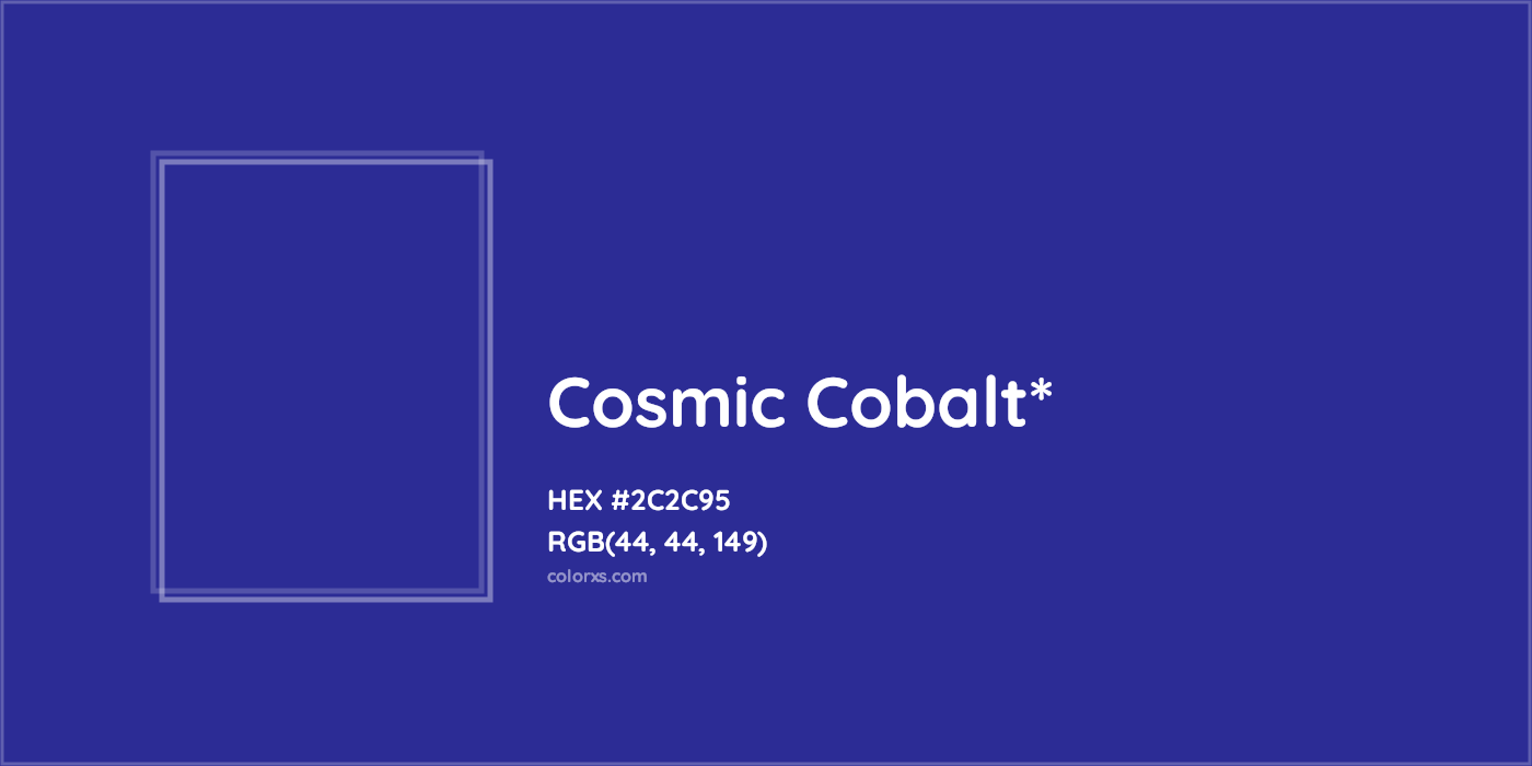 HEX #2C2C95 Color Name, Color Code, Palettes, Similar Paints, Images