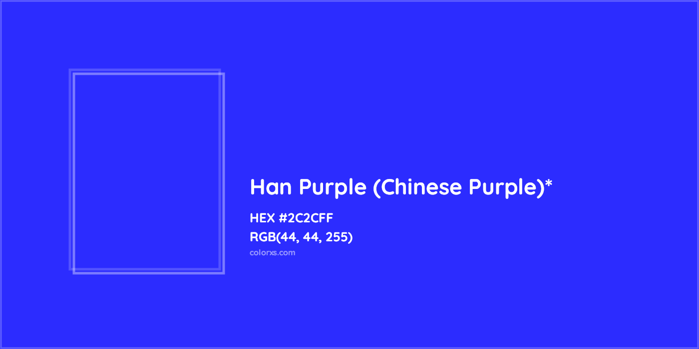HEX #2C2CFF Color Name, Color Code, Palettes, Similar Paints, Images
