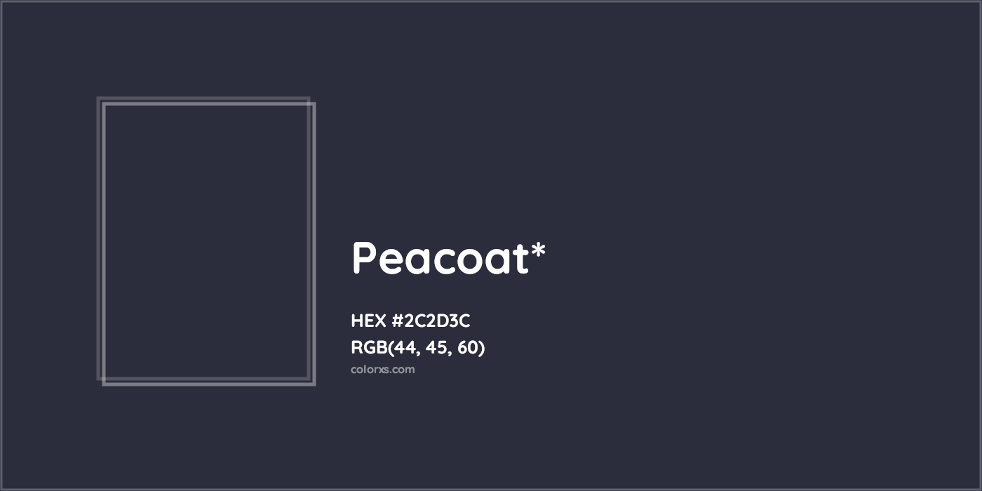 HEX #2C2D3C Color Name, Color Code, Palettes, Similar Paints, Images