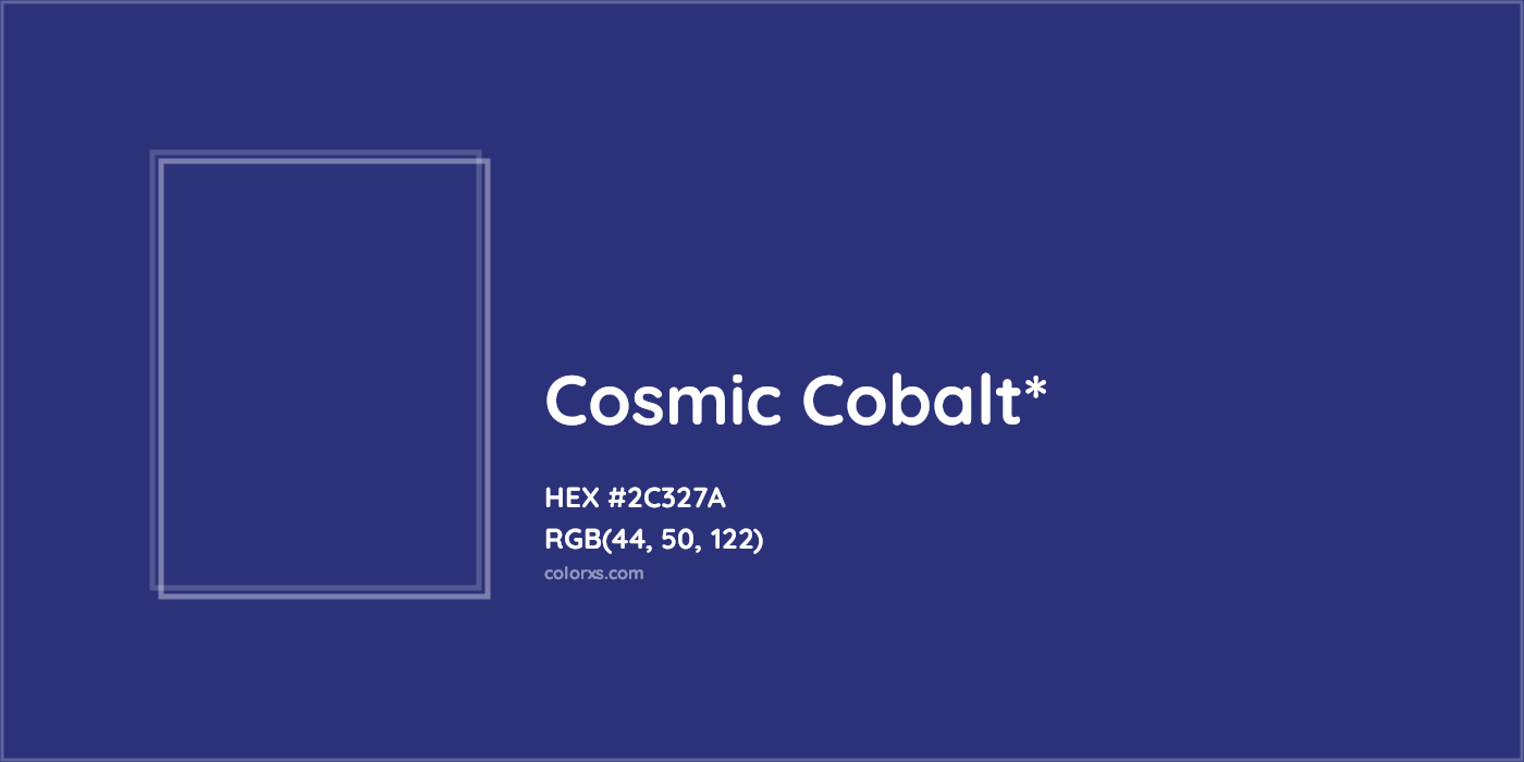 HEX #2C327A Color Name, Color Code, Palettes, Similar Paints, Images