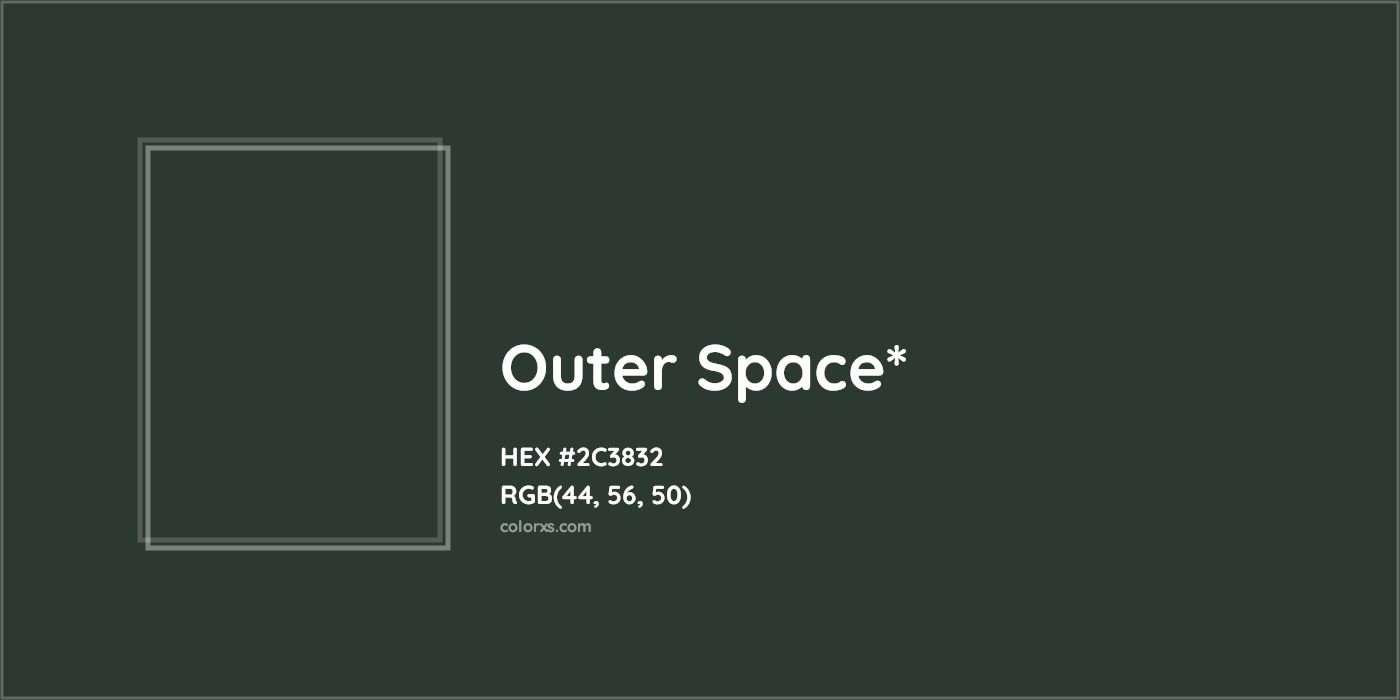 HEX #2C3832 Color Name, Color Code, Palettes, Similar Paints, Images