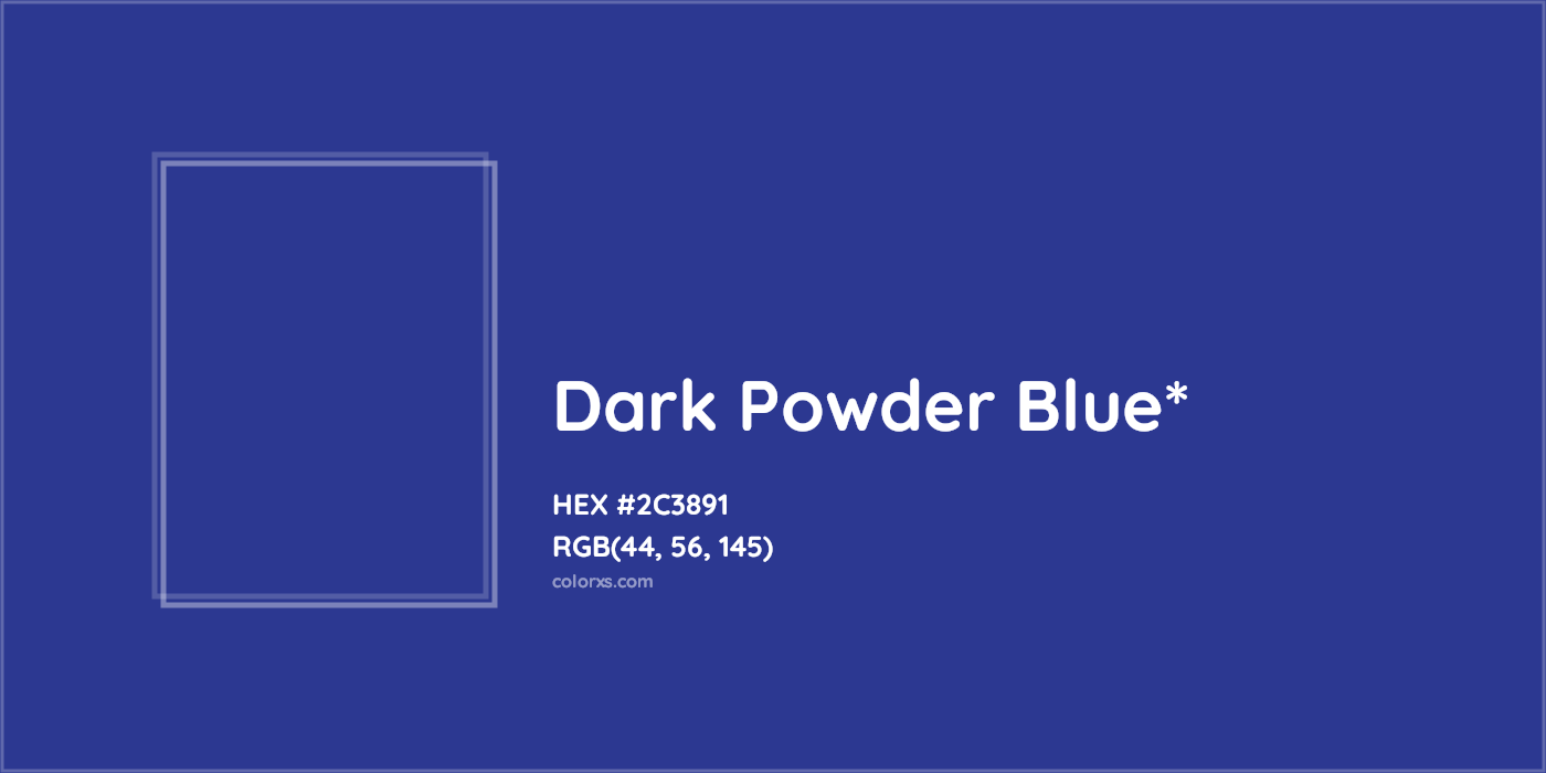 HEX #2C3891 Color Name, Color Code, Palettes, Similar Paints, Images