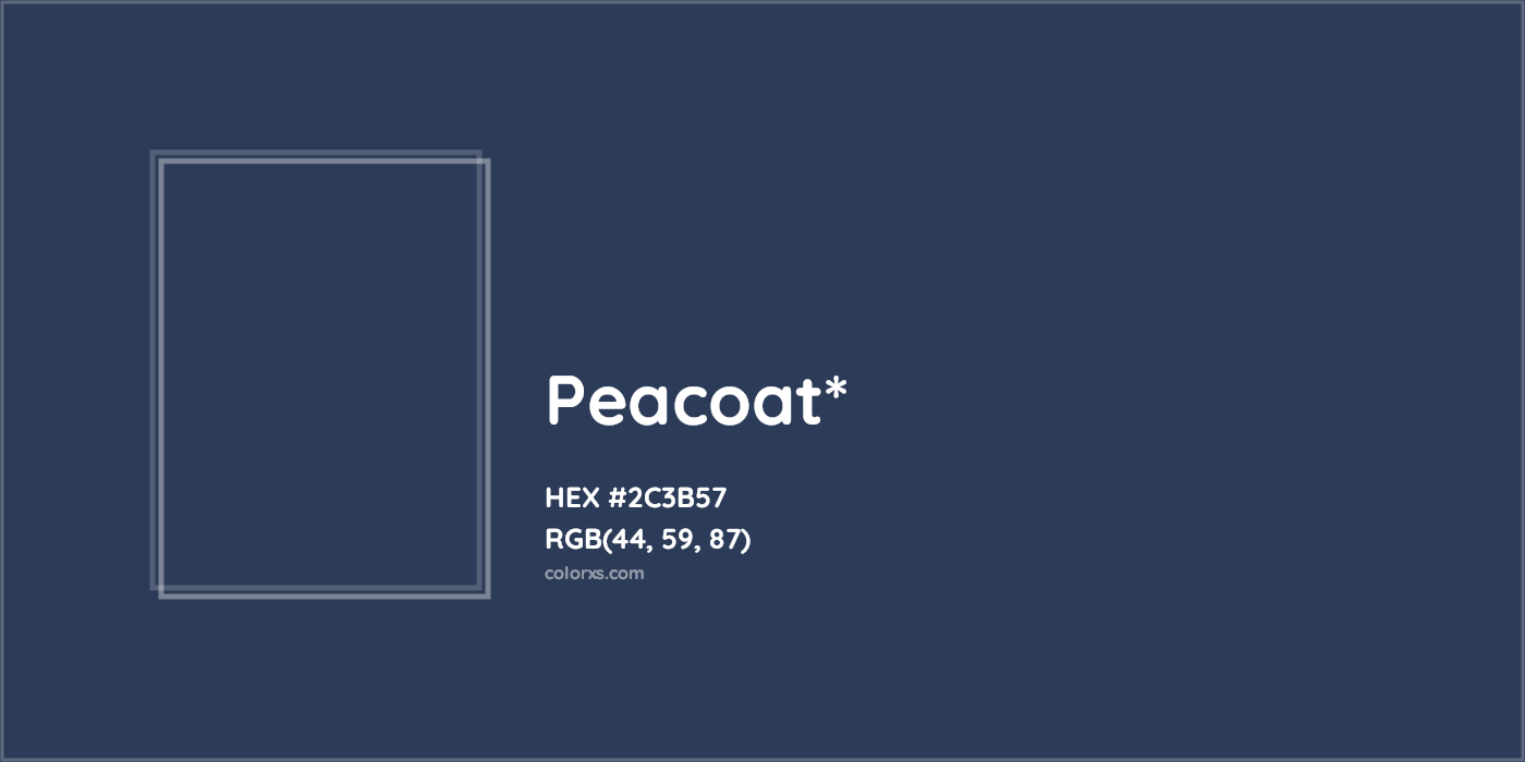 HEX #2C3B57 Color Name, Color Code, Palettes, Similar Paints, Images