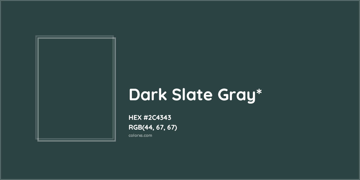 HEX #2C4343 Color Name, Color Code, Palettes, Similar Paints, Images