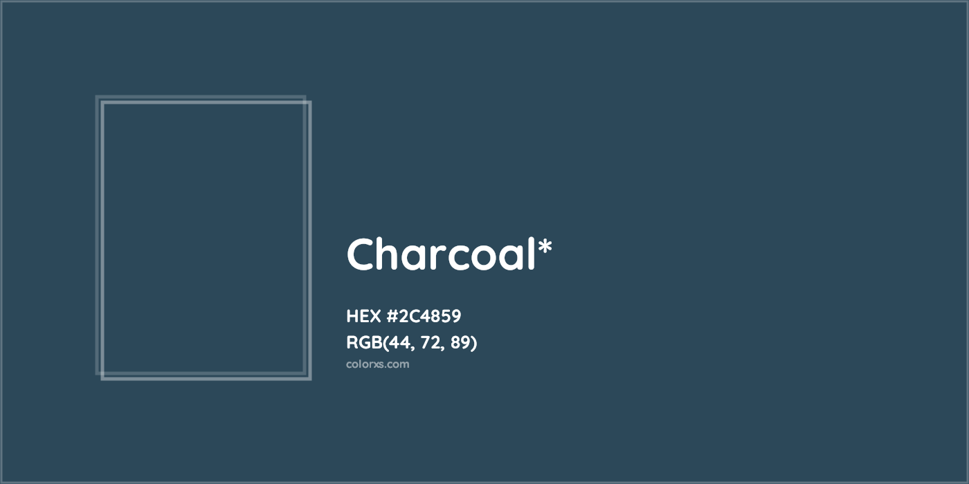 HEX #2C4859 Color Name, Color Code, Palettes, Similar Paints, Images