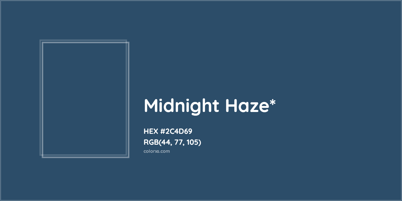 HEX #2C4D69 Color Name, Color Code, Palettes, Similar Paints, Images