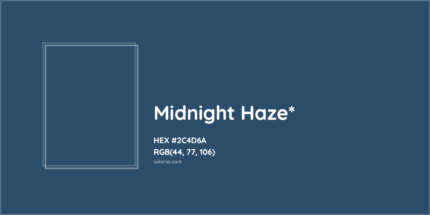 HEX #2C4D6A Color Name, Color Code, Palettes, Similar Paints, Images