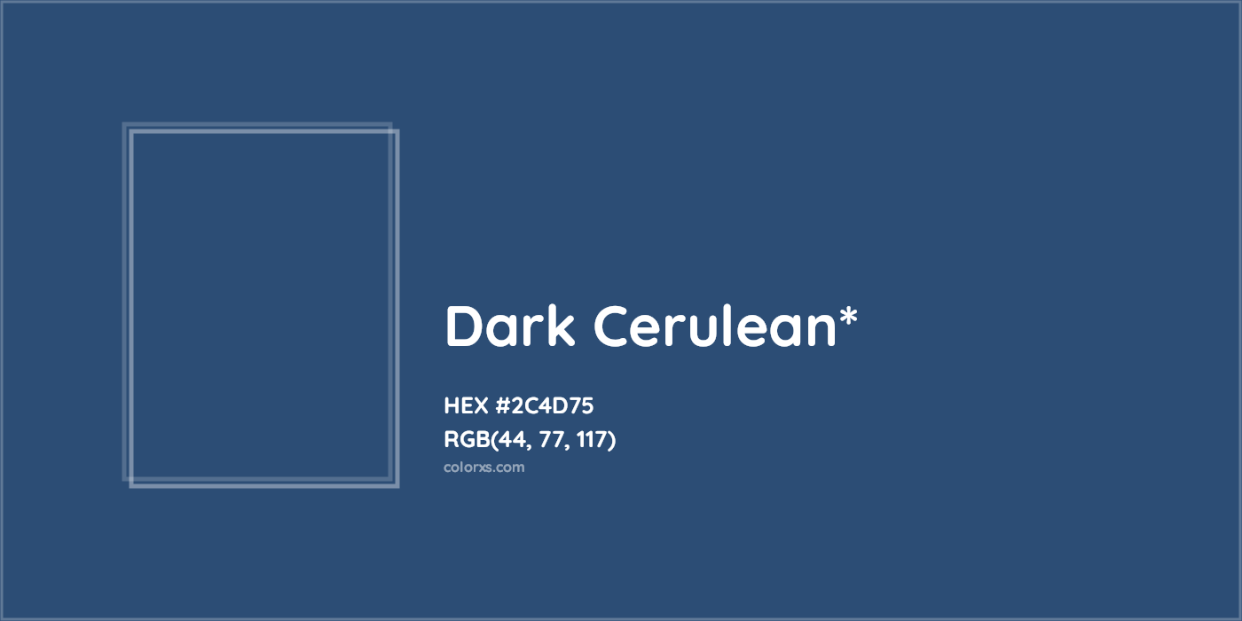 HEX #2C4D75 Color Name, Color Code, Palettes, Similar Paints, Images