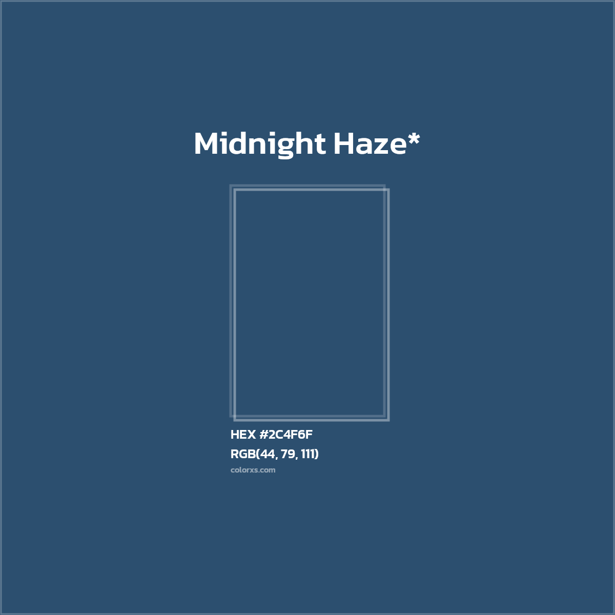 HEX #2C4F6F Color Name, Color Code, Palettes, Similar Paints, Images