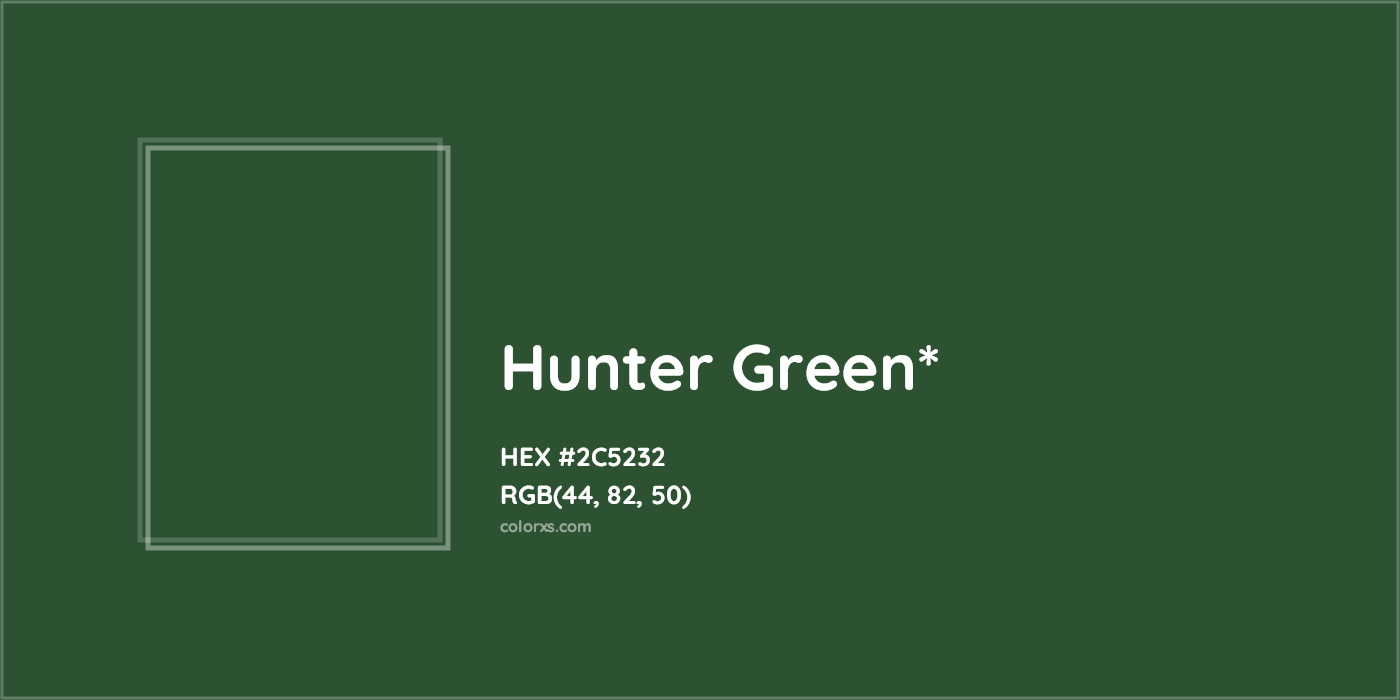 HEX #2C5232 Color Name, Color Code, Palettes, Similar Paints, Images