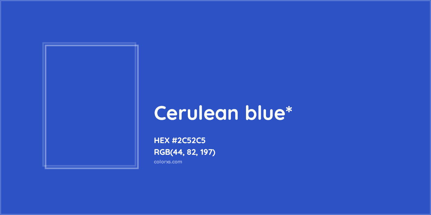HEX #2C52C5 Color Name, Color Code, Palettes, Similar Paints, Images