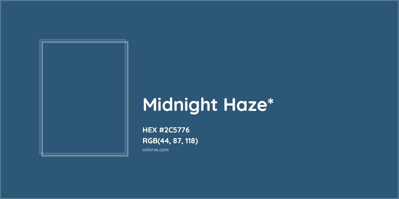 HEX #2C5776 Color Name, Color Code, Palettes, Similar Paints, Images