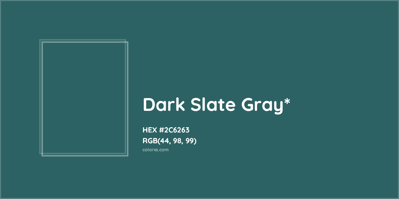 HEX #2C6263 Color Name, Color Code, Palettes, Similar Paints, Images