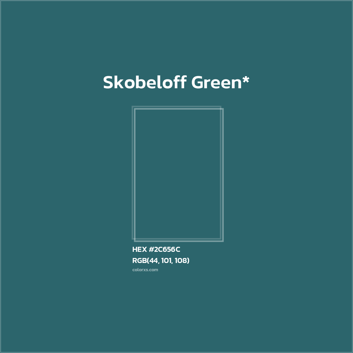 HEX #2C656C Color Name, Color Code, Palettes, Similar Paints, Images