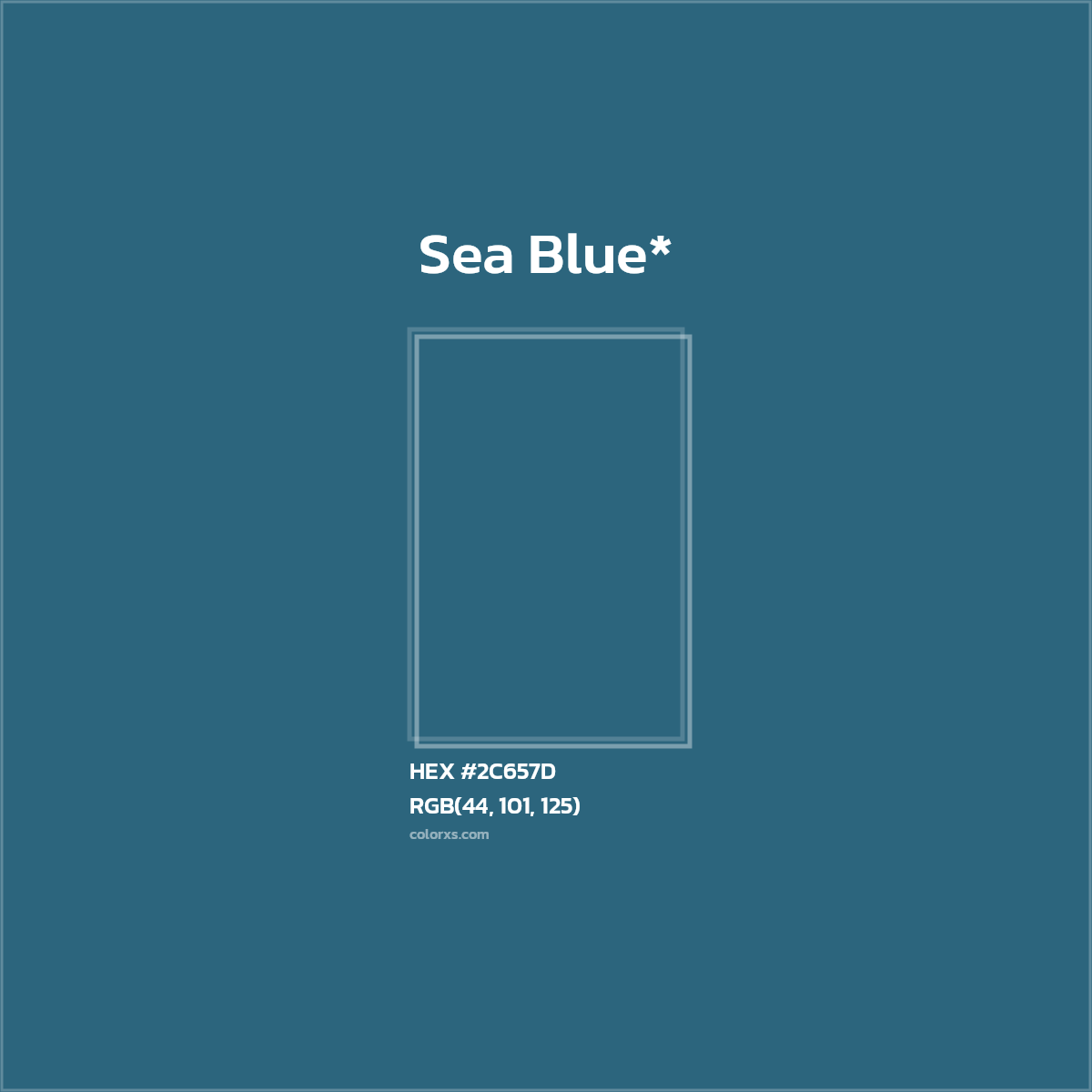 HEX #2C657D Color Name, Color Code, Palettes, Similar Paints, Images