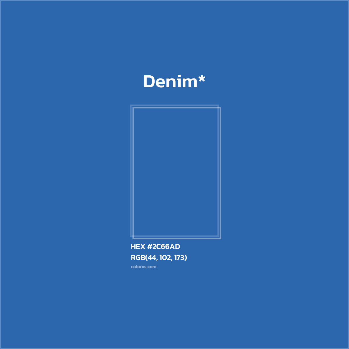 HEX #2C66AD Color Name, Color Code, Palettes, Similar Paints, Images