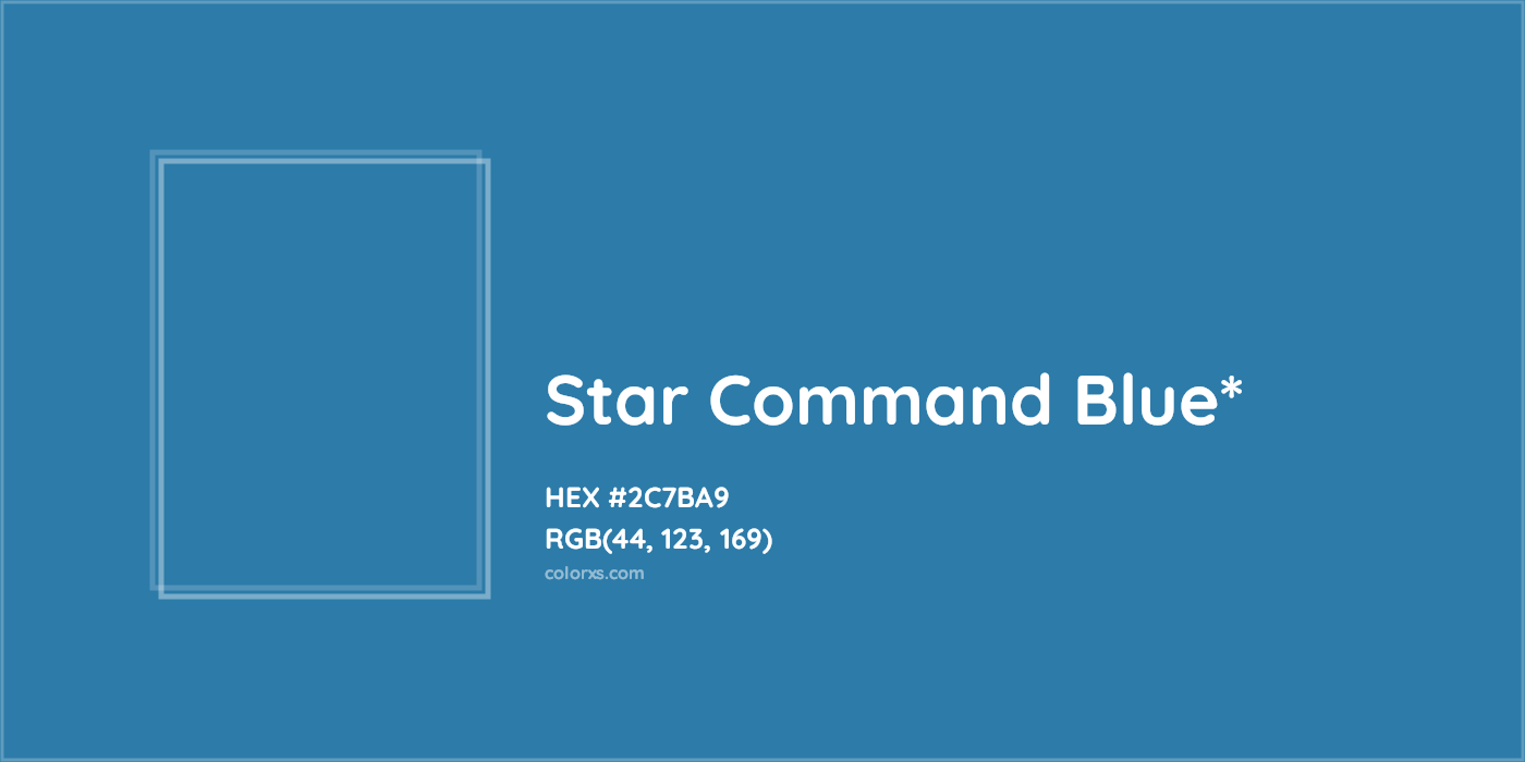 HEX #2C7BA9 Color Name, Color Code, Palettes, Similar Paints, Images