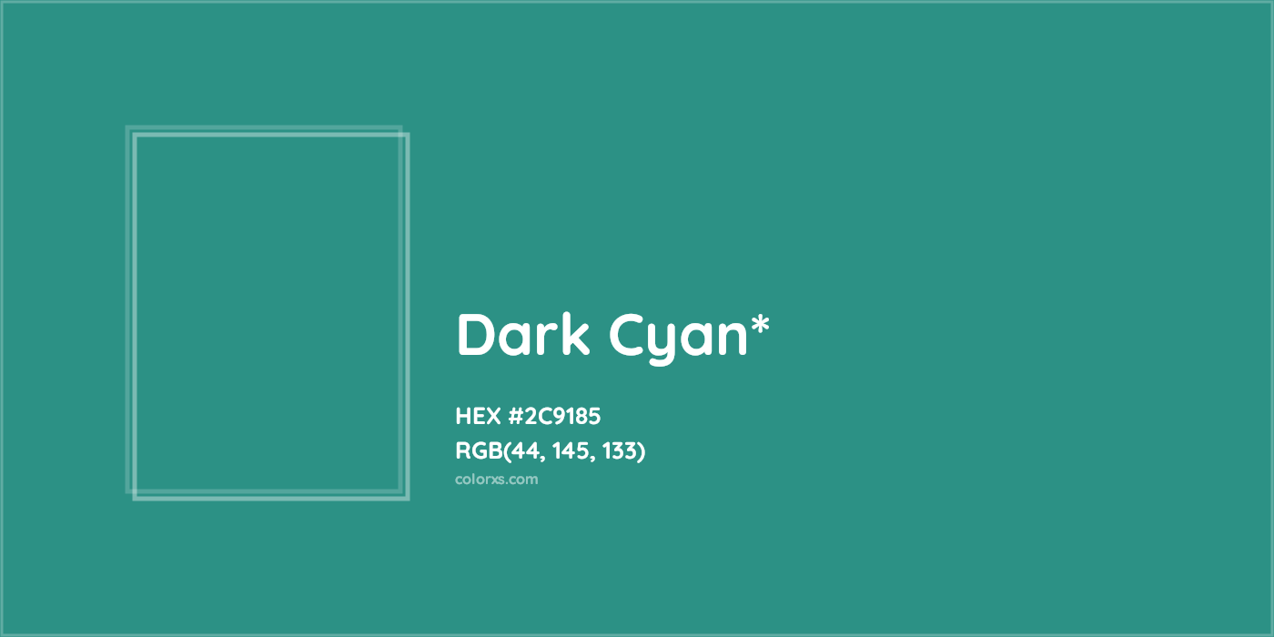 HEX #2C9185 Color Name, Color Code, Palettes, Similar Paints, Images