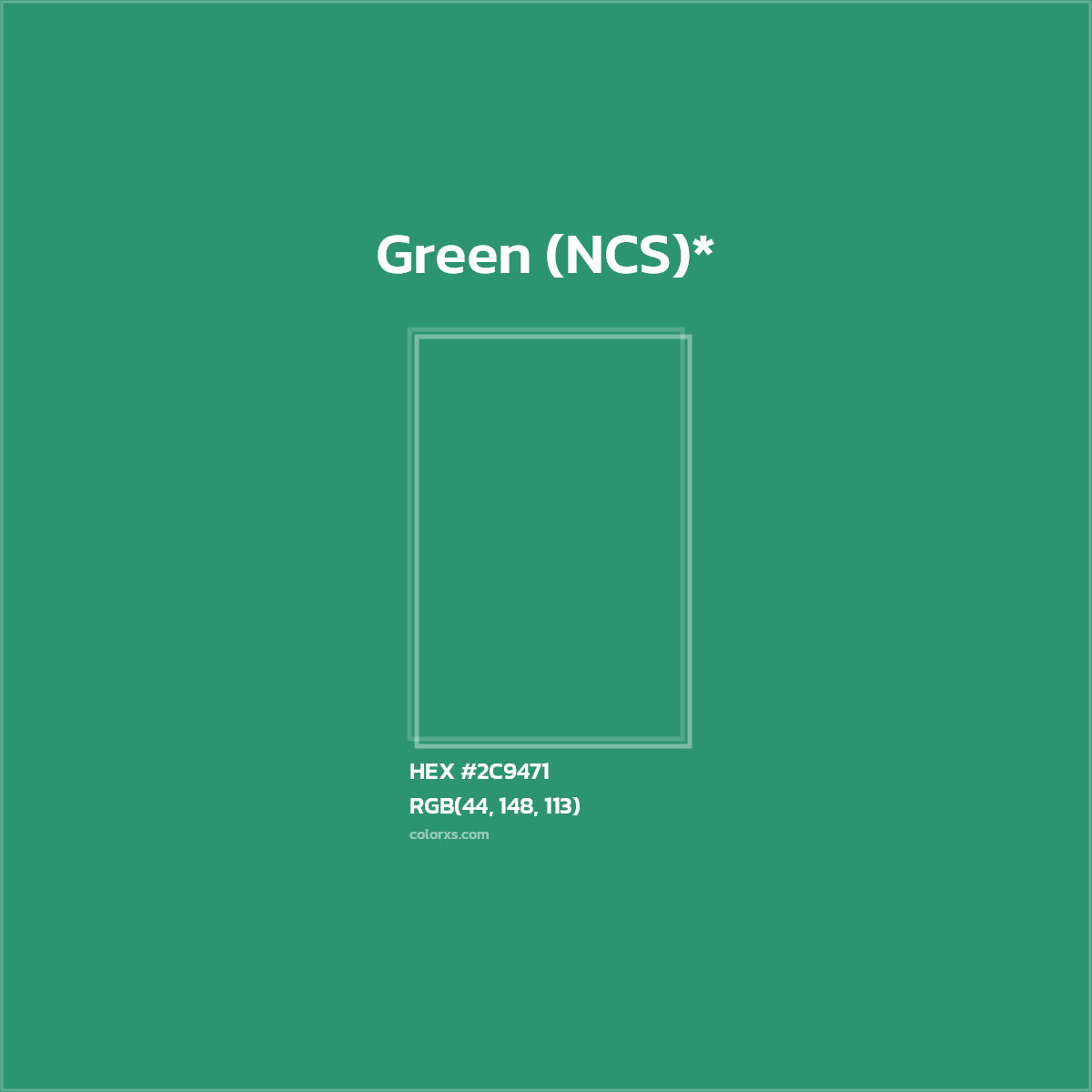HEX #2C9471 Color Name, Color Code, Palettes, Similar Paints, Images