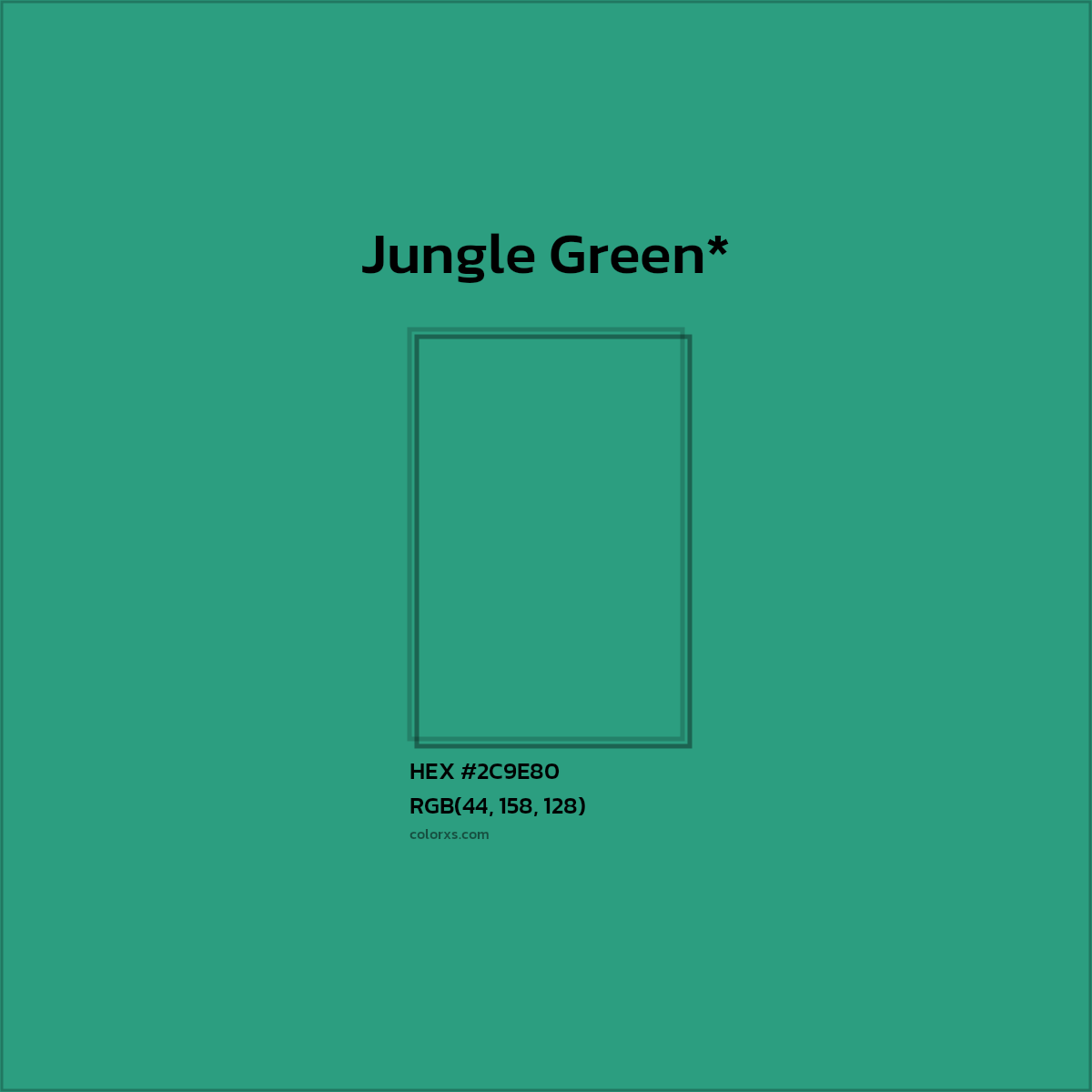 HEX #2C9E80 Color Name, Color Code, Palettes, Similar Paints, Images