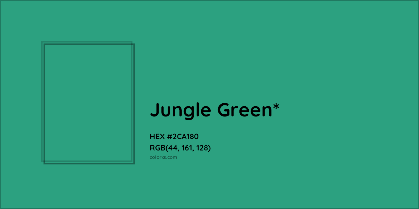 HEX #2CA180 Color Name, Color Code, Palettes, Similar Paints, Images