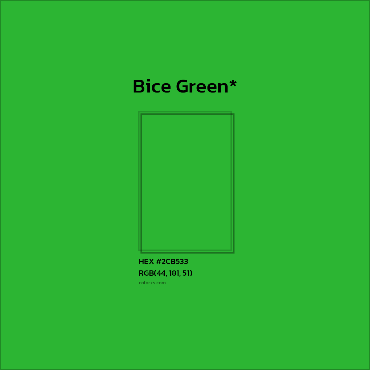 HEX #2CB533 Color Name, Color Code, Palettes, Similar Paints, Images
