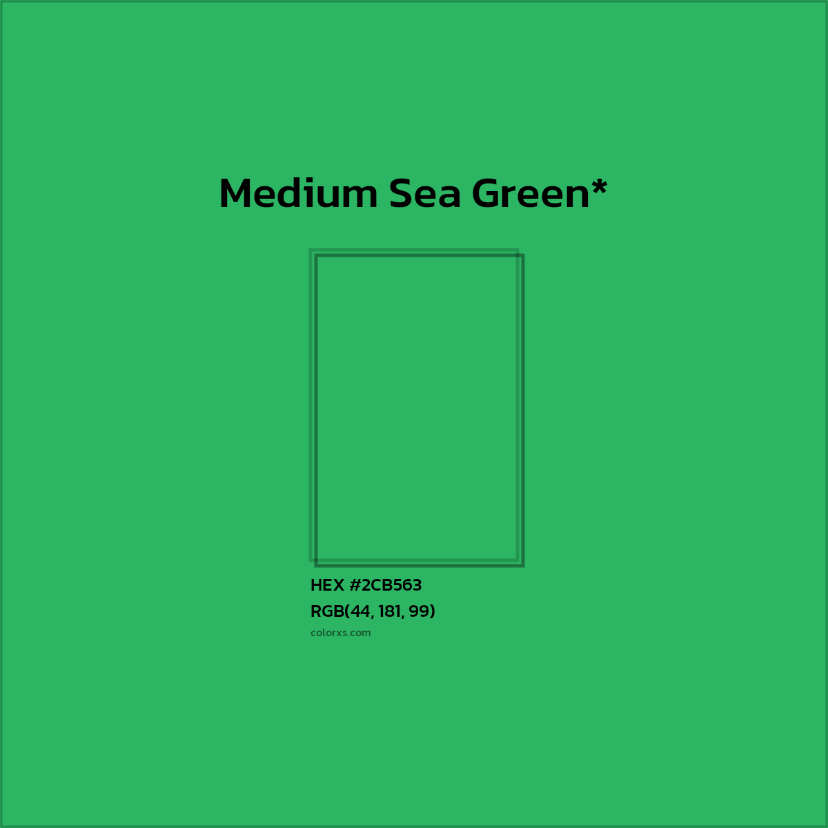 HEX #2CB563 Color Name, Color Code, Palettes, Similar Paints, Images