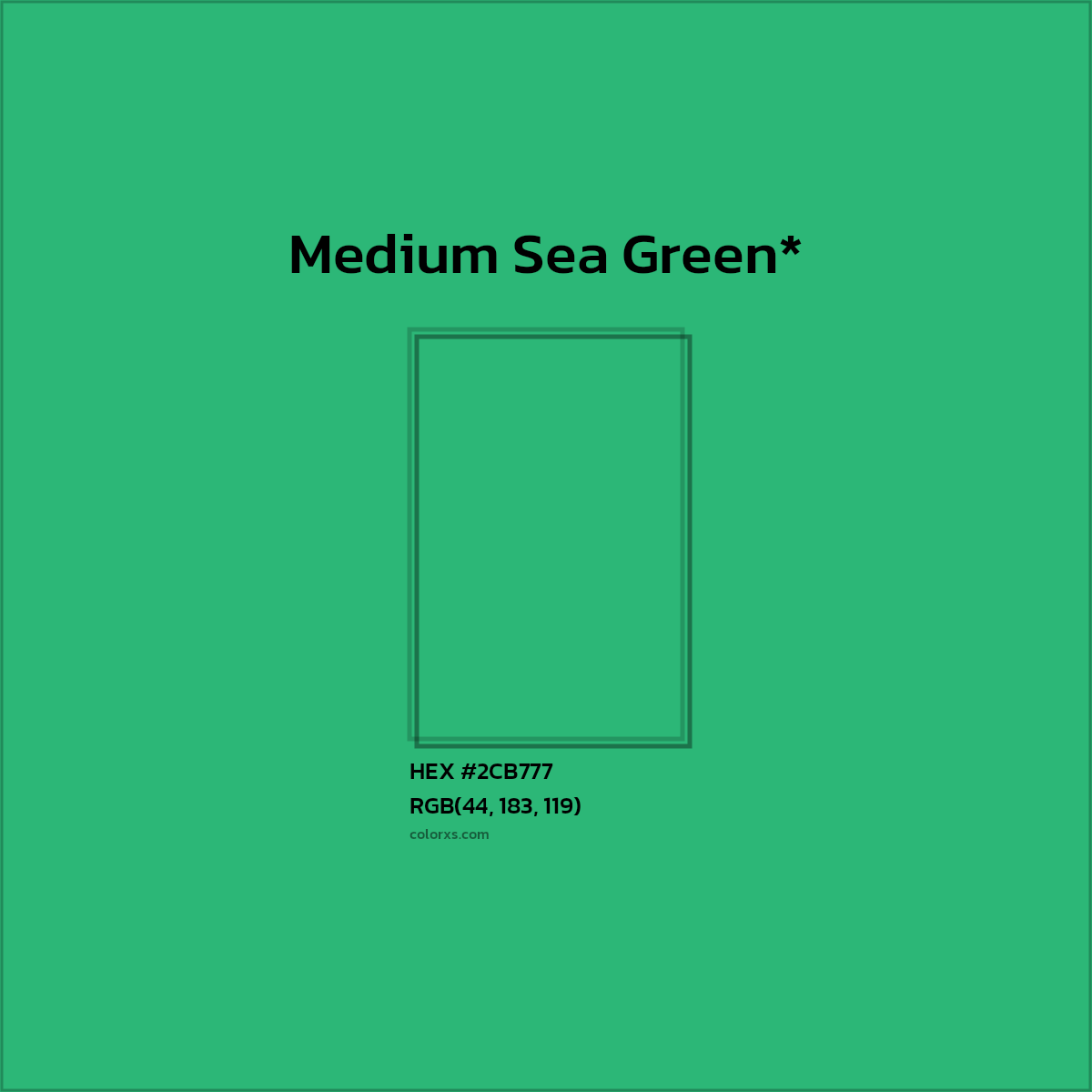 HEX #2CB777 Color Name, Color Code, Palettes, Similar Paints, Images