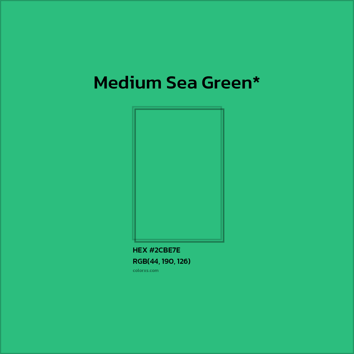 HEX #2CBE7E Color Name, Color Code, Palettes, Similar Paints, Images