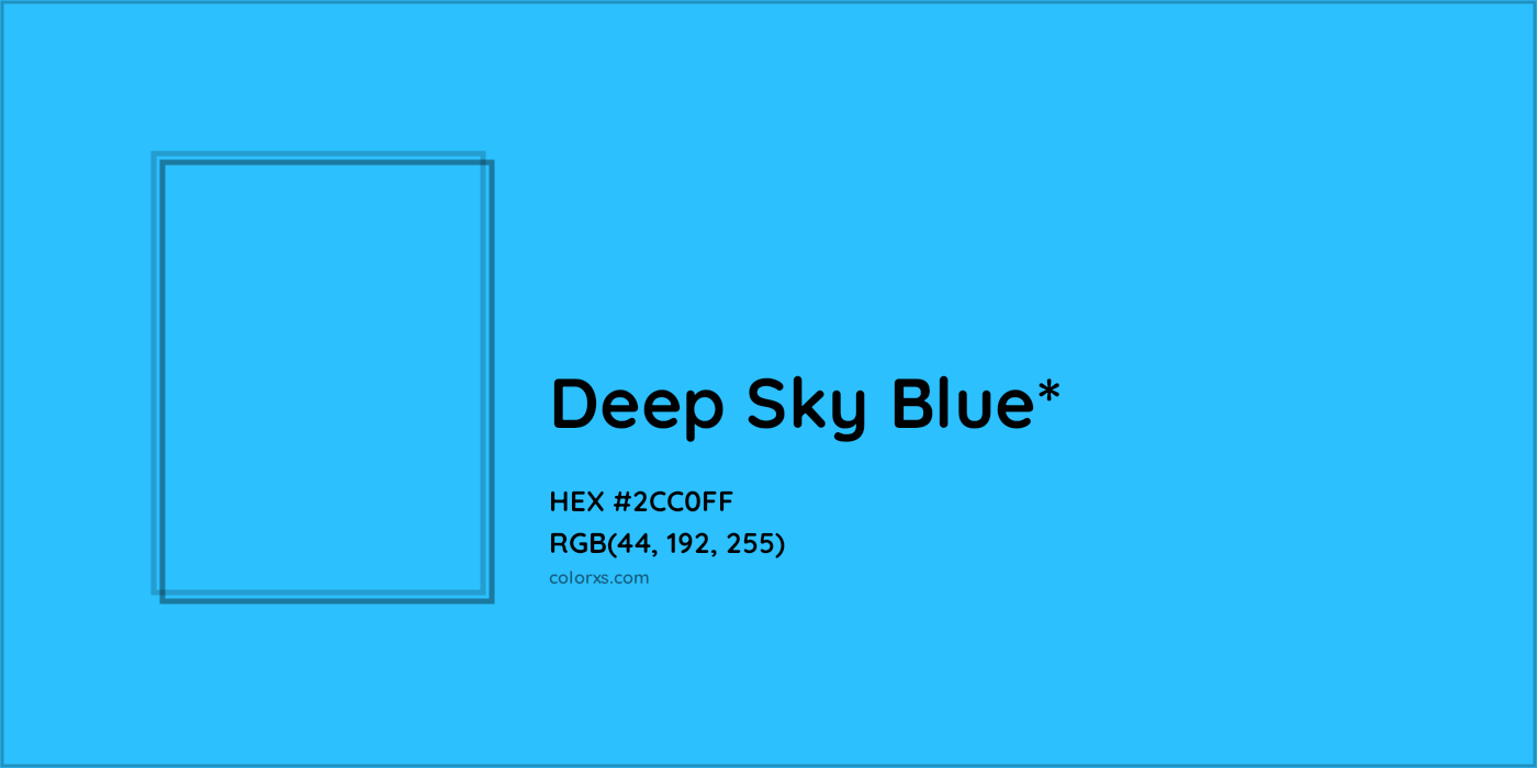 HEX #2CC0FF Color Name, Color Code, Palettes, Similar Paints, Images