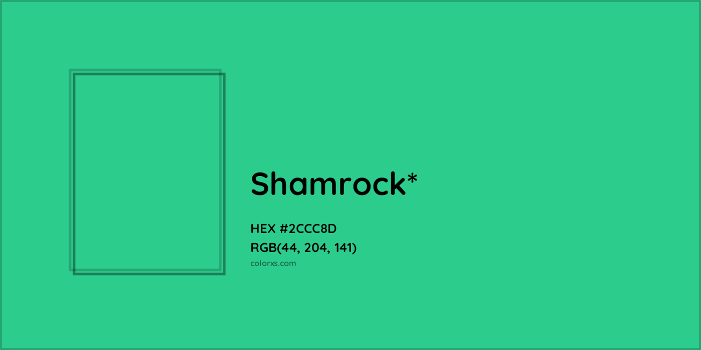 HEX #2CCC8D Color Name, Color Code, Palettes, Similar Paints, Images