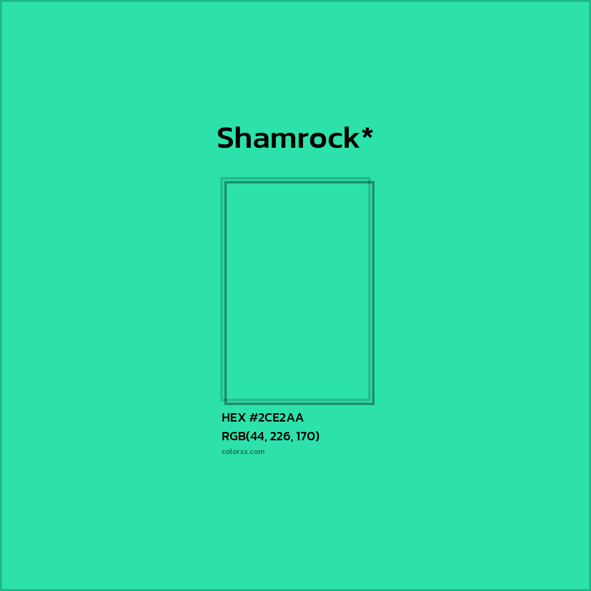 HEX #2CE2AA Color Name, Color Code, Palettes, Similar Paints, Images
