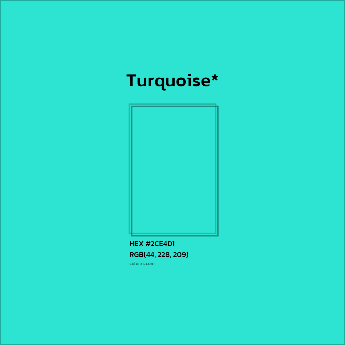 HEX #2CE4D1 Color Name, Color Code, Palettes, Similar Paints, Images