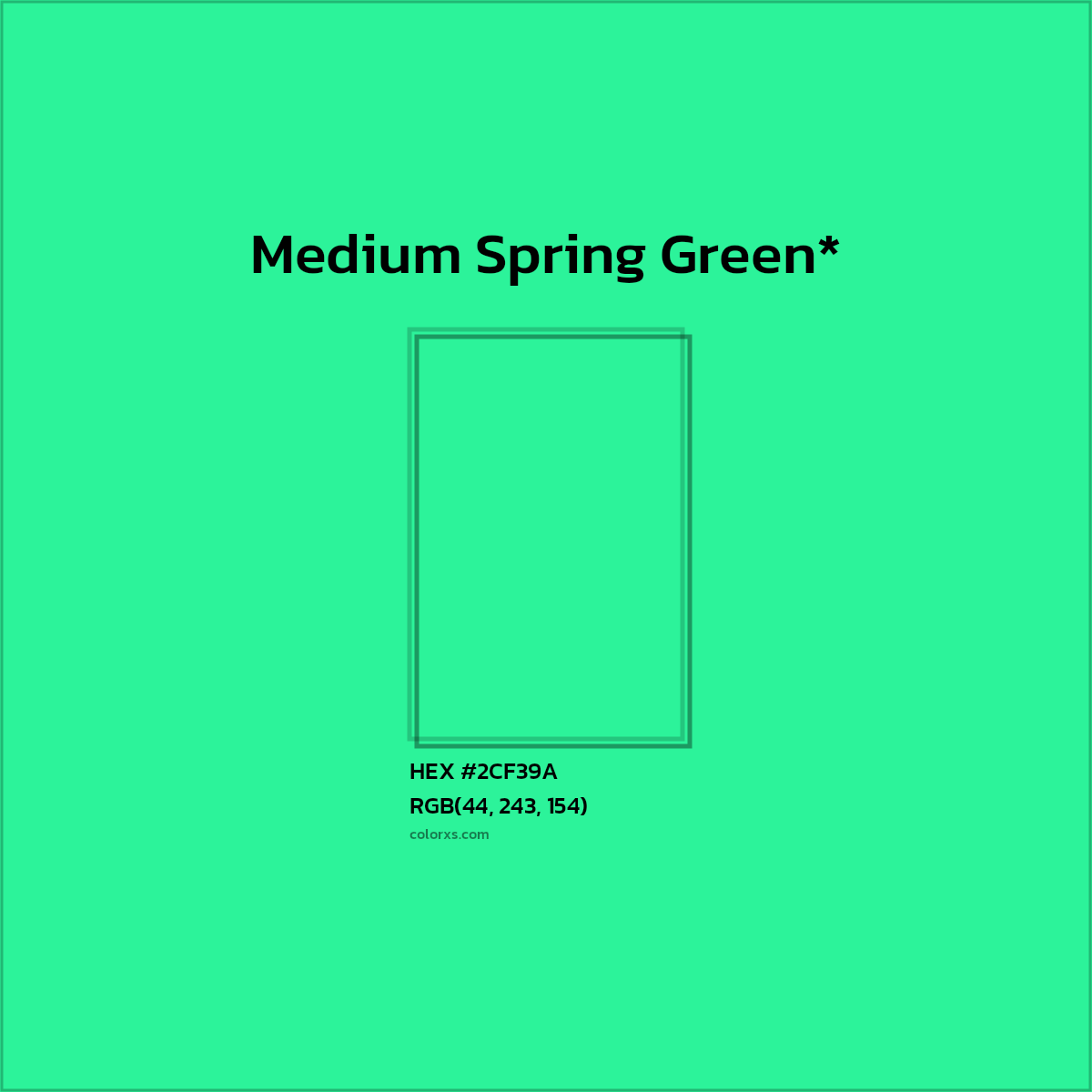 HEX #2CF39A Color Name, Color Code, Palettes, Similar Paints, Images