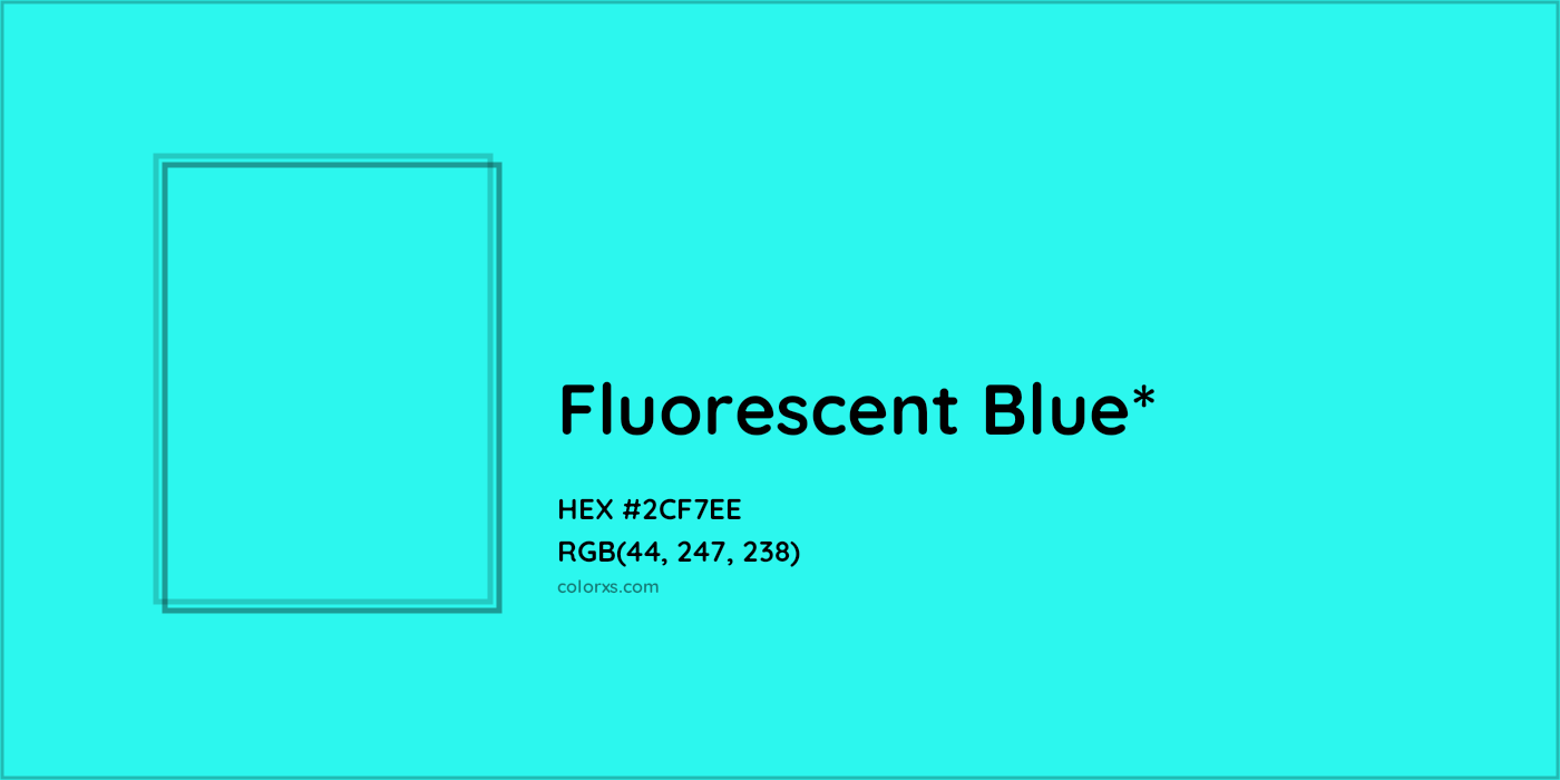 HEX #2CF7EE Color Name, Color Code, Palettes, Similar Paints, Images