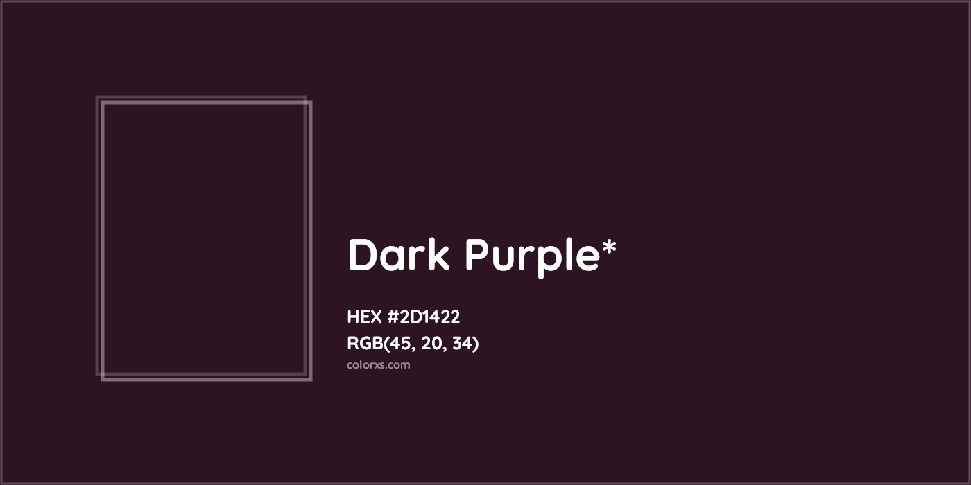 HEX #2D1422 Color Name, Color Code, Palettes, Similar Paints, Images
