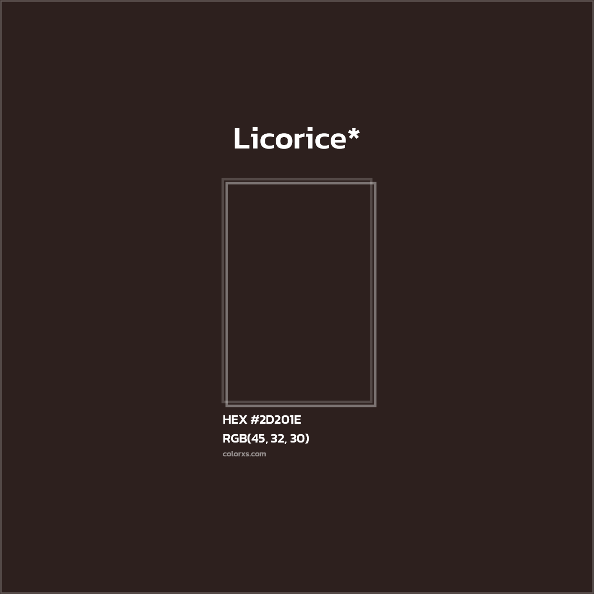 HEX #2D201E Color Name, Color Code, Palettes, Similar Paints, Images