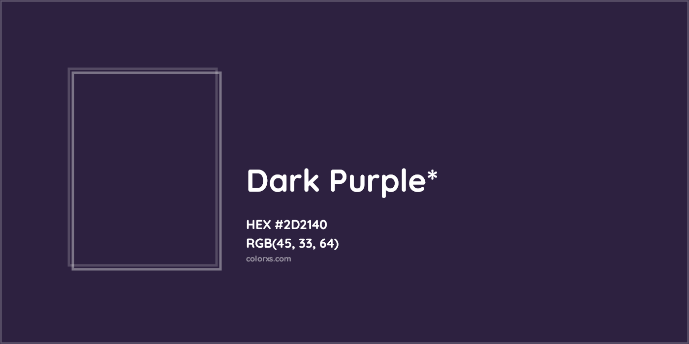 HEX #2D2140 Color Name, Color Code, Palettes, Similar Paints, Images