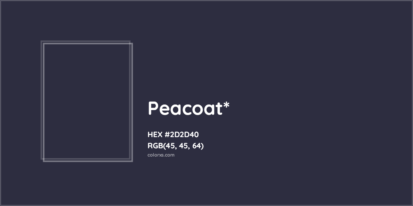 HEX #2D2D40 Color Name, Color Code, Palettes, Similar Paints, Images