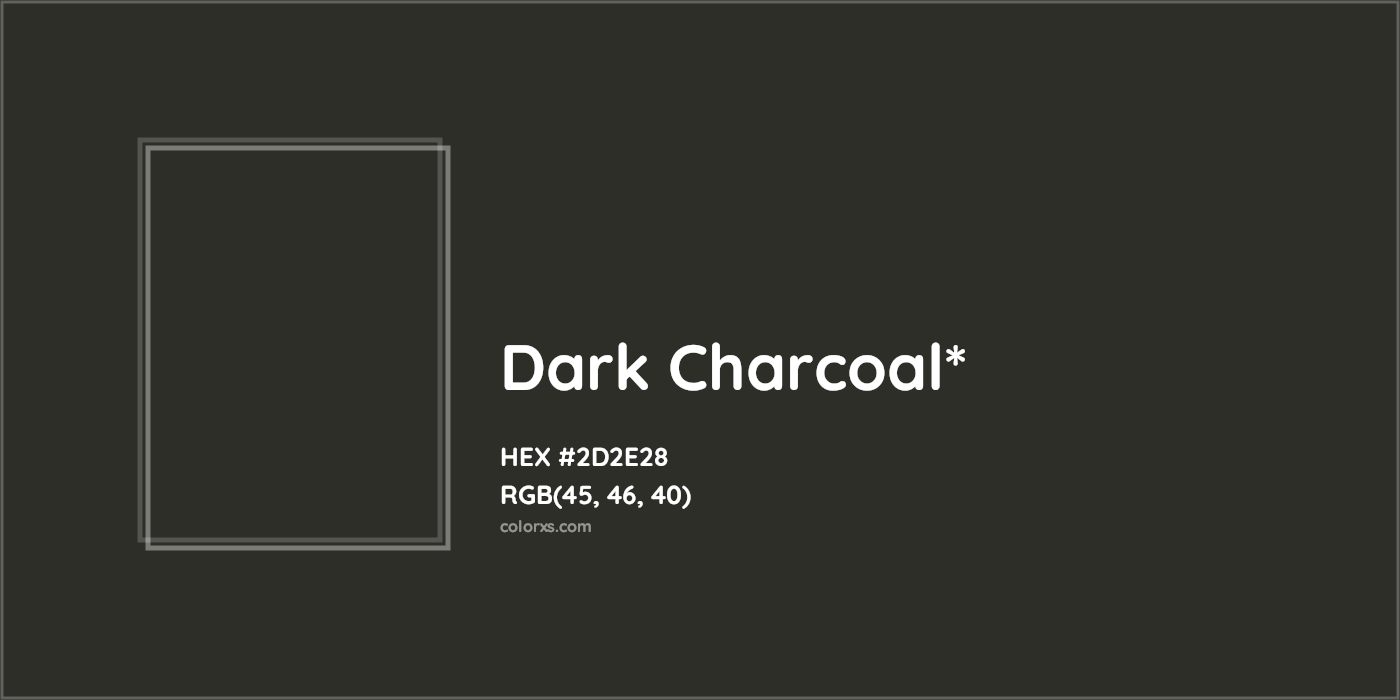 HEX #2D2E28 Color Name, Color Code, Palettes, Similar Paints, Images
