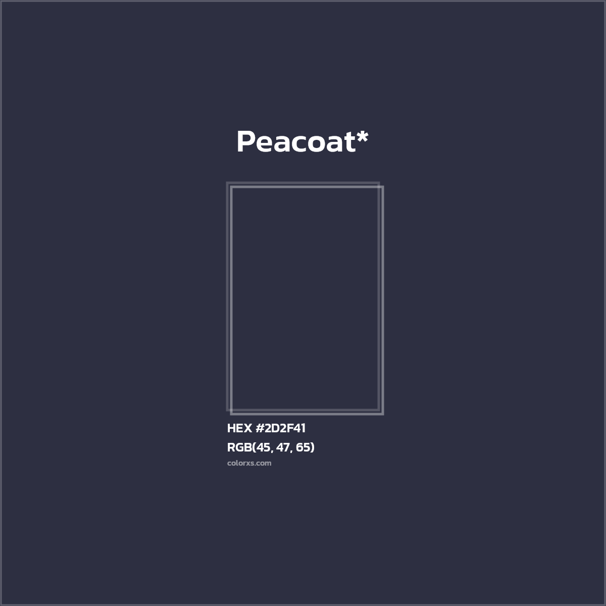 HEX #2D2F41 Color Name, Color Code, Palettes, Similar Paints, Images