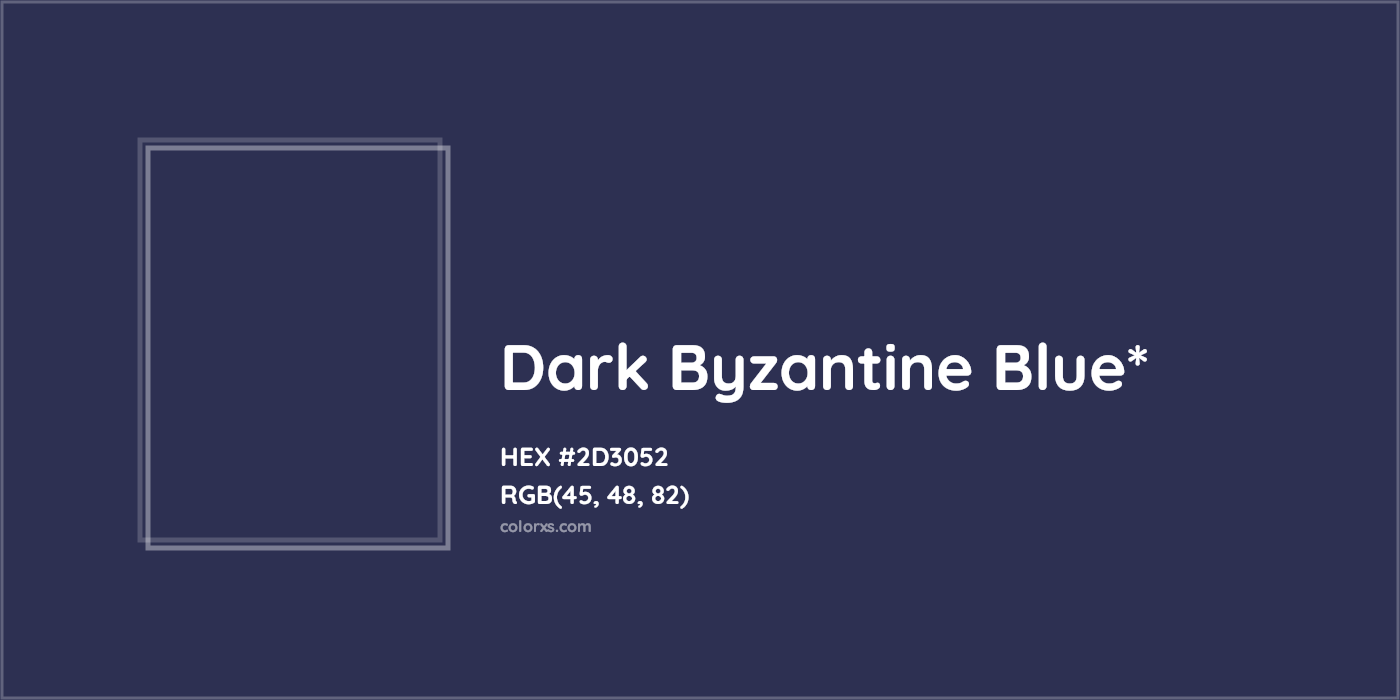 HEX #2D3052 Color Name, Color Code, Palettes, Similar Paints, Images