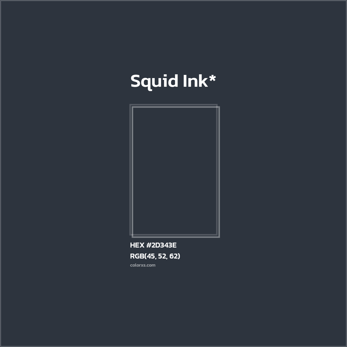 HEX #2D343E Color Name, Color Code, Palettes, Similar Paints, Images