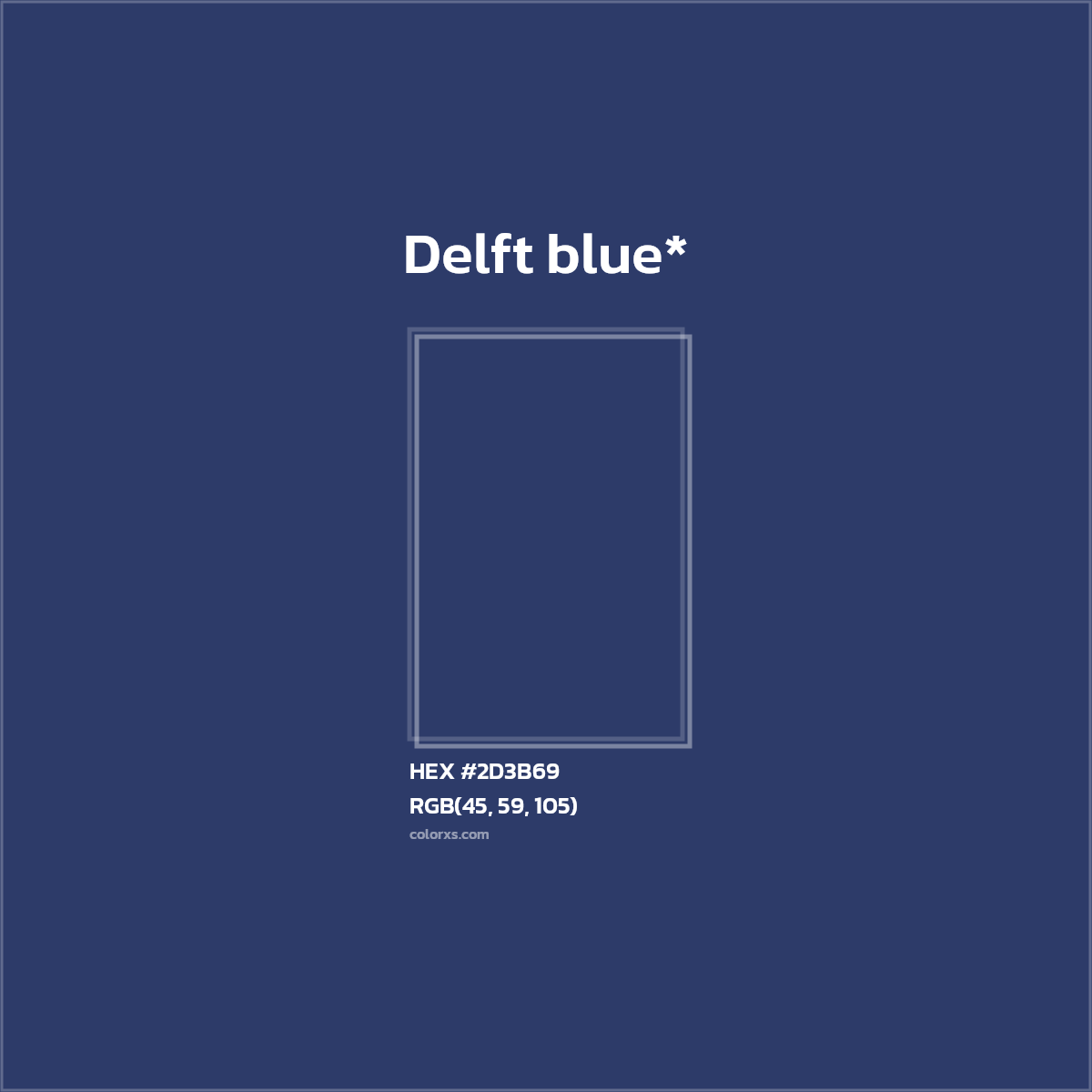 HEX #2D3B69 Color Name, Color Code, Palettes, Similar Paints, Images
