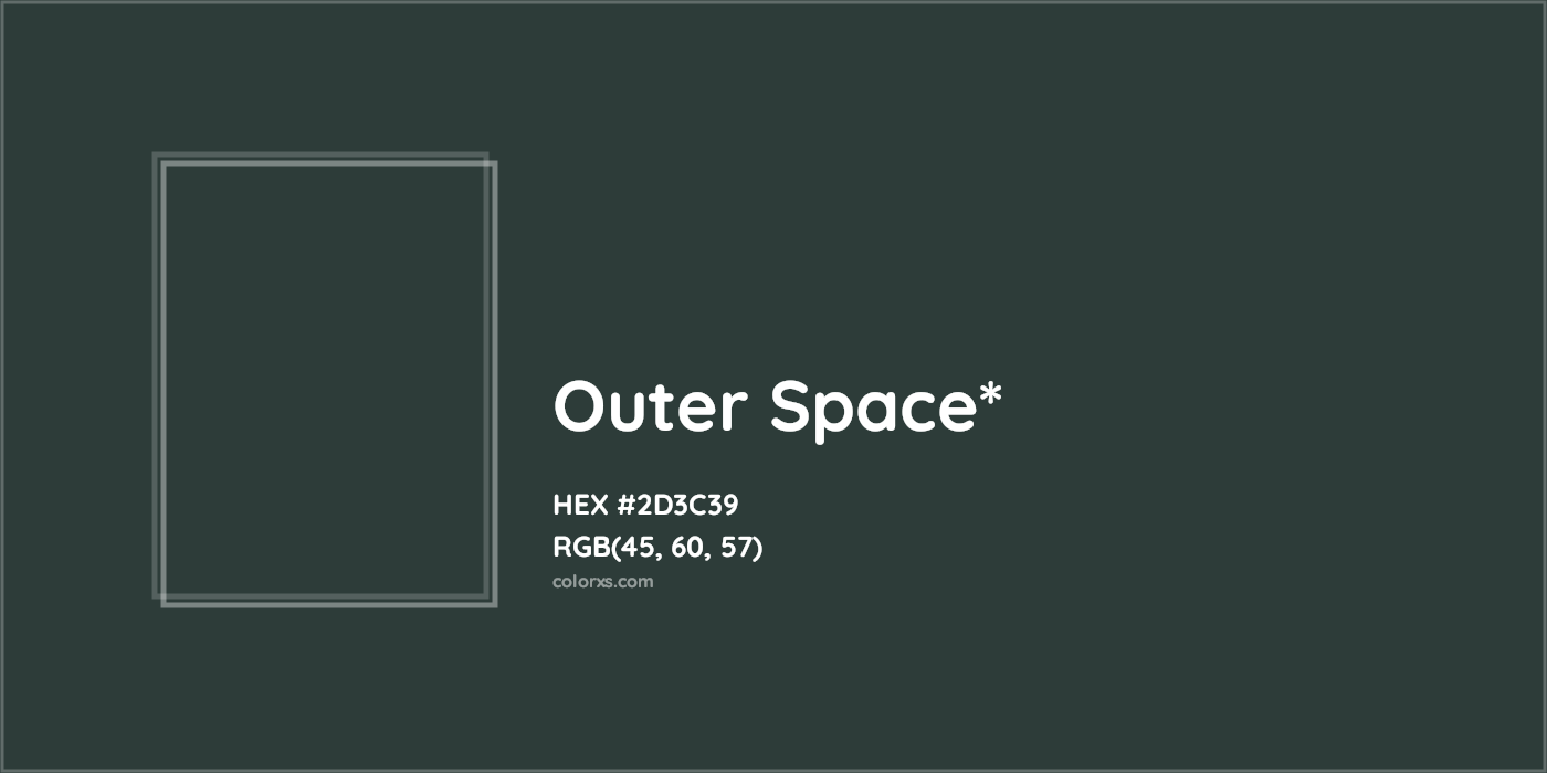 HEX #2D3C39 Color Name, Color Code, Palettes, Similar Paints, Images
