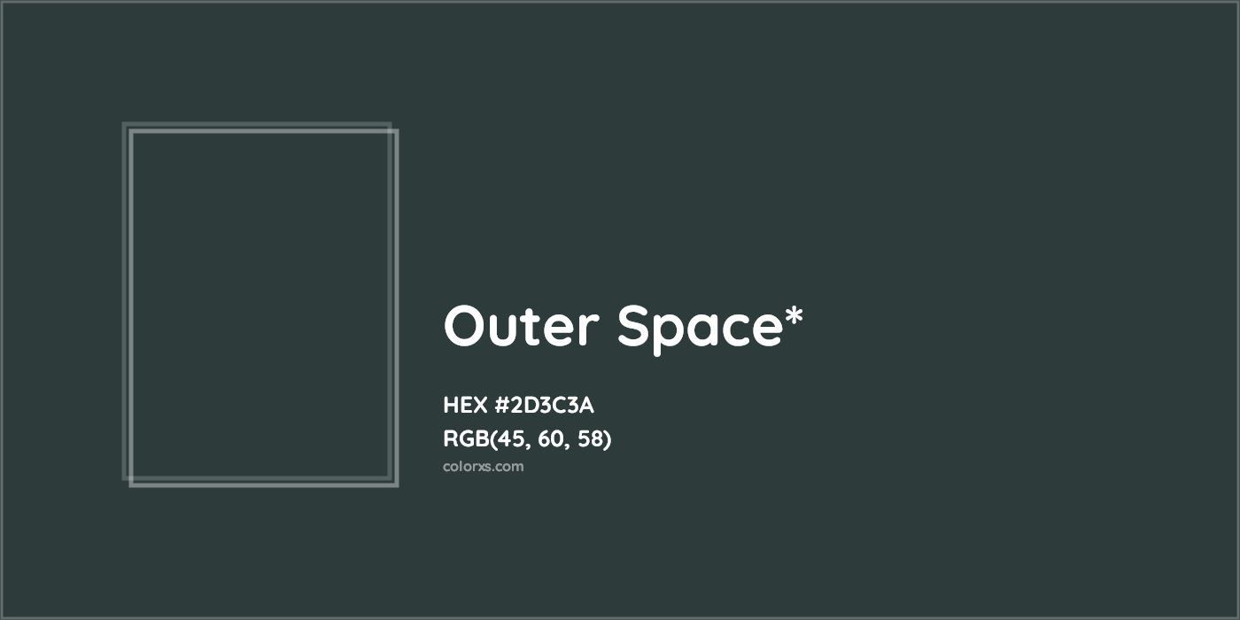 HEX #2D3C3A Color Name, Color Code, Palettes, Similar Paints, Images