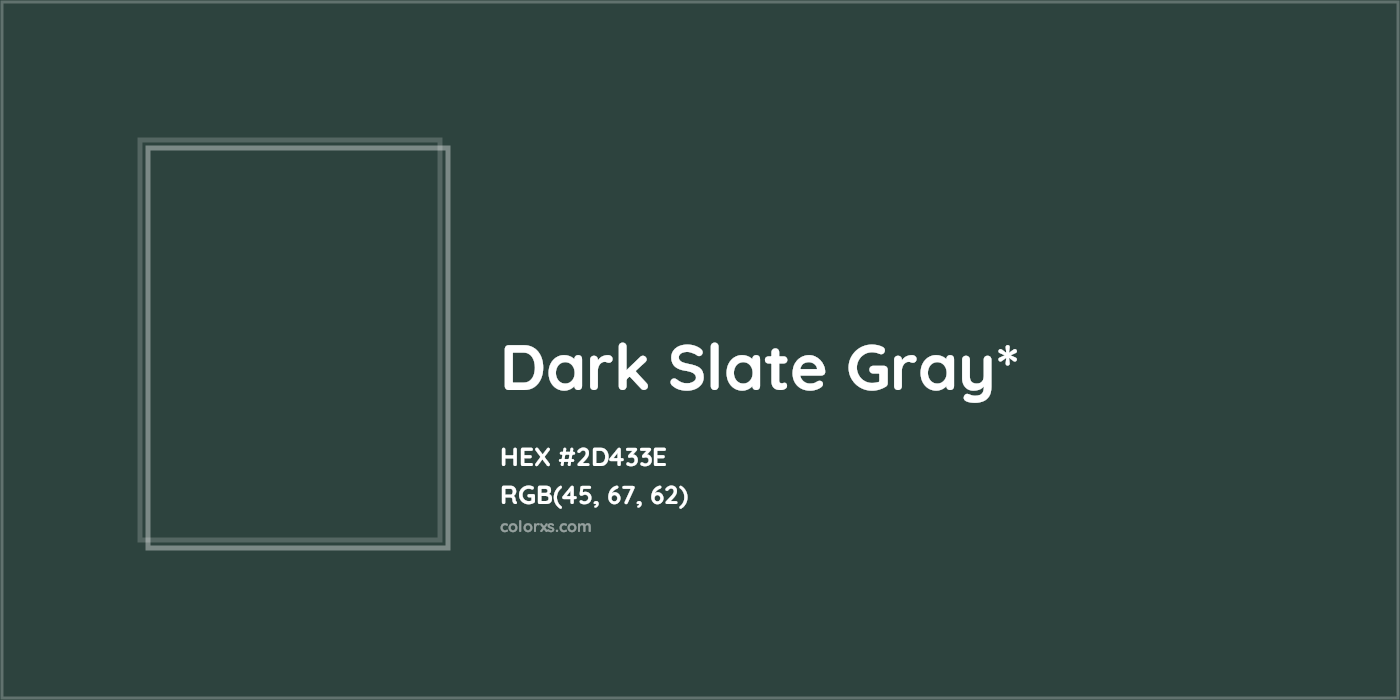 HEX #2D433E Color Name, Color Code, Palettes, Similar Paints, Images