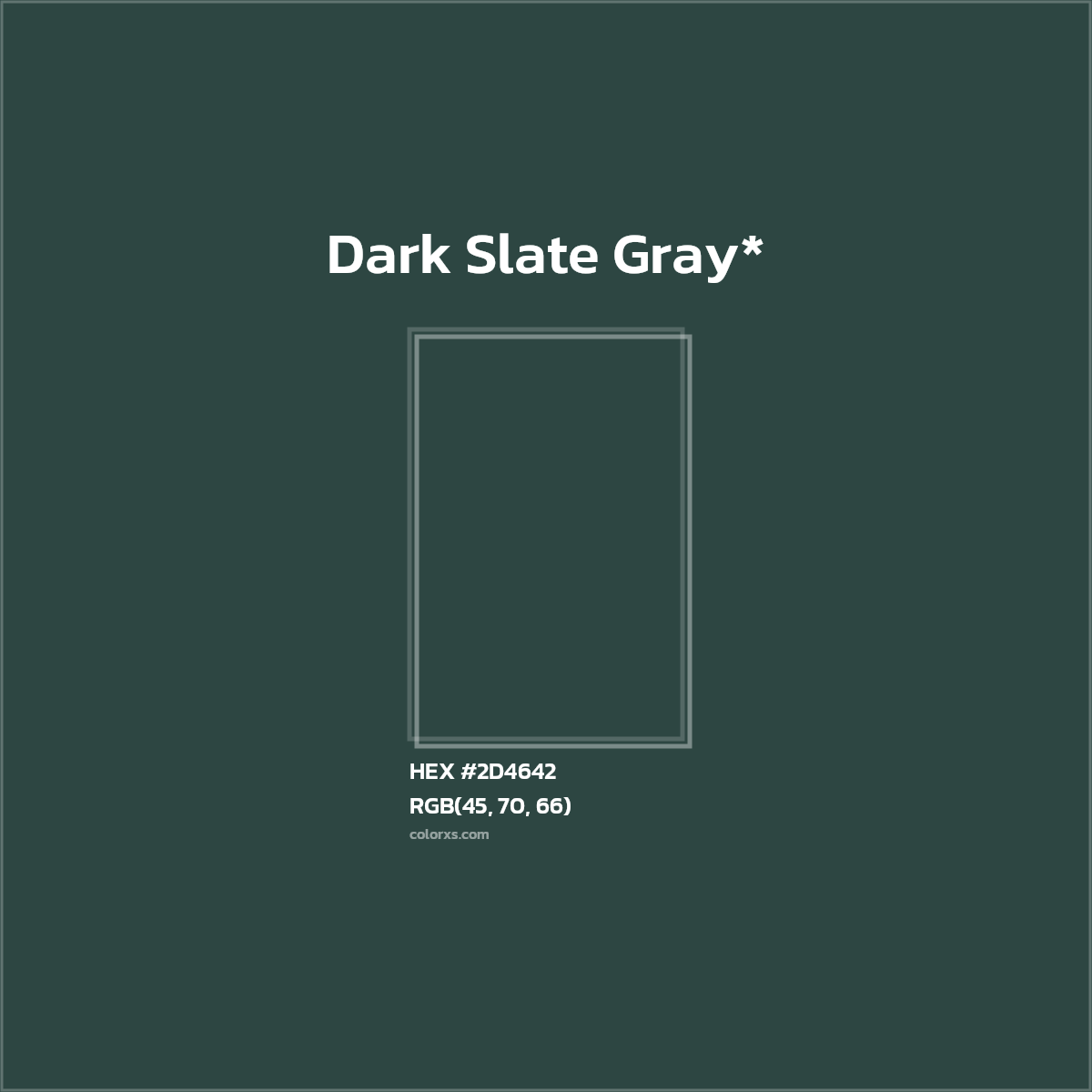 HEX #2D4642 Color Name, Color Code, Palettes, Similar Paints, Images