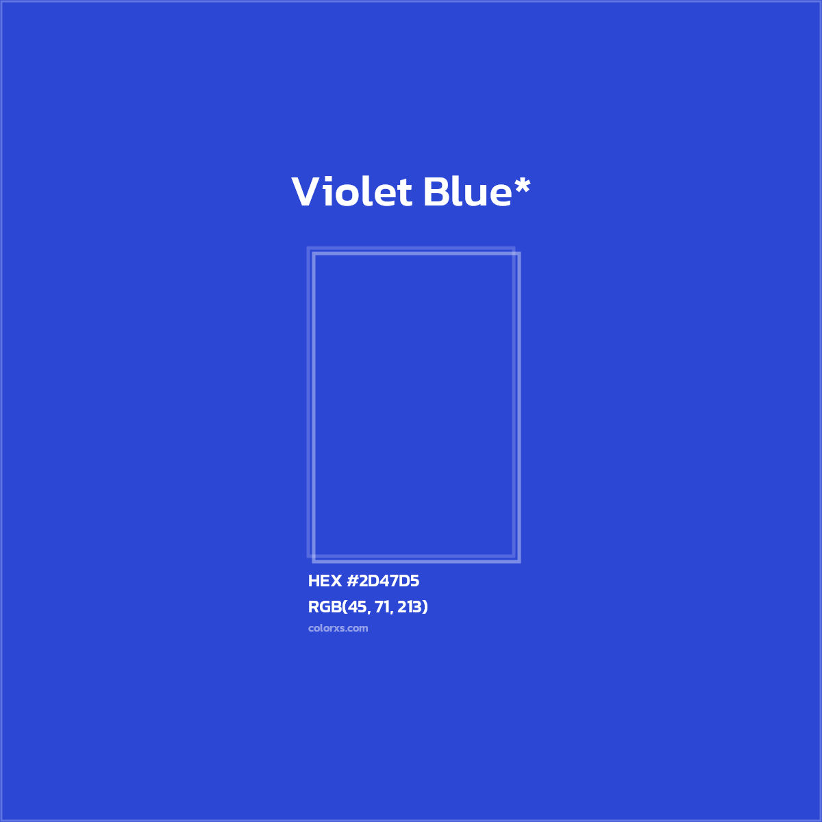 HEX #2D47D5 Color Name, Color Code, Palettes, Similar Paints, Images